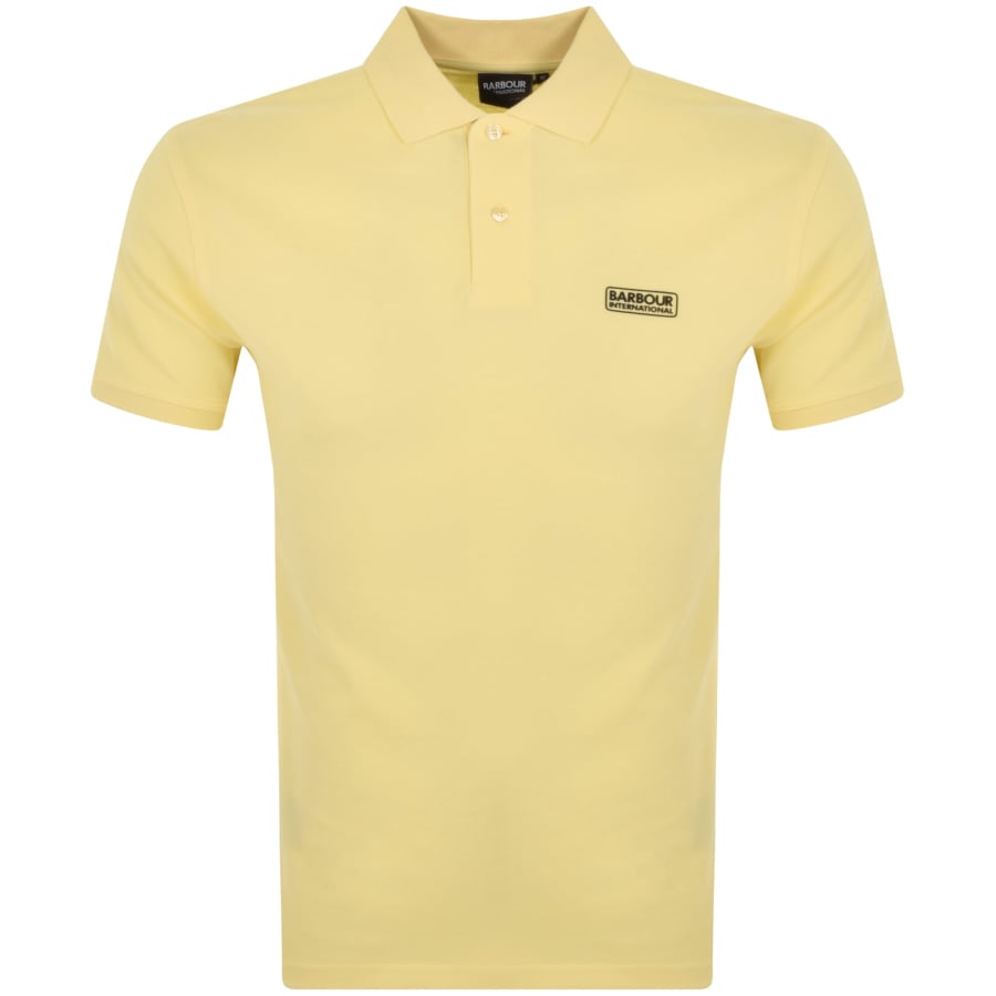 Barbour International Essential Polo TShirt Yellow